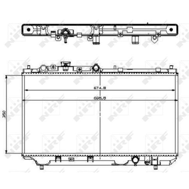 NRF Engine Radiator 509512