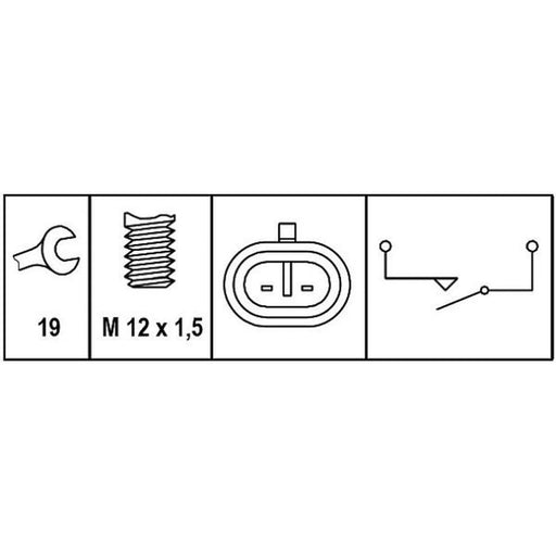 Hella Reverse Light Switch Connectors 6ZF 008 621-261