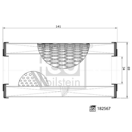 Febi Engine Oil Filter 182567
