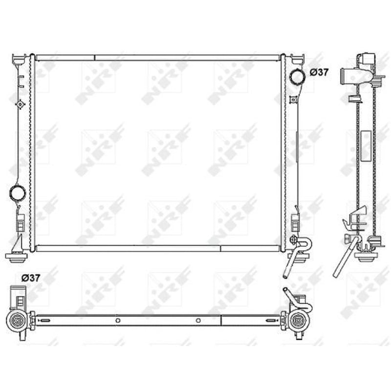 NRF Engine Radiator 53041