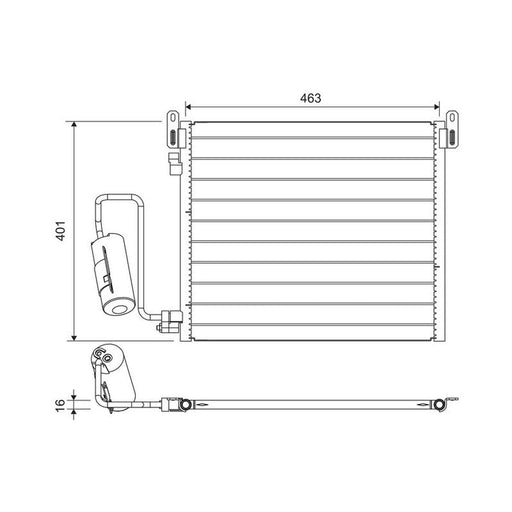 Valeo Air Conditioning Condenser 817853