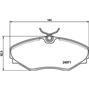 Mintex Front Brake Pad Set MDB2564