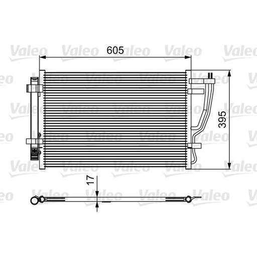 Valeo Air Conditioning Condenser 814493