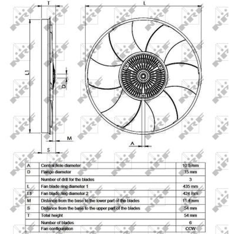 NRF Radiator Fan Clutch 49539