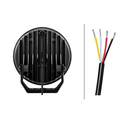 Hella Spotlight Vf Blade Aux.Black 9 Round W/A Po R 50 frontal sided 1FJ 357 1FJ 357 199-071