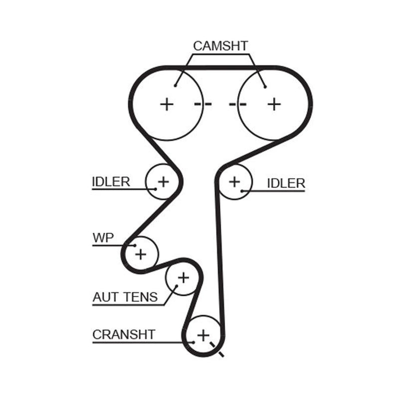 Gates Timing Belt Cambelt 169 Teeth 5369XS