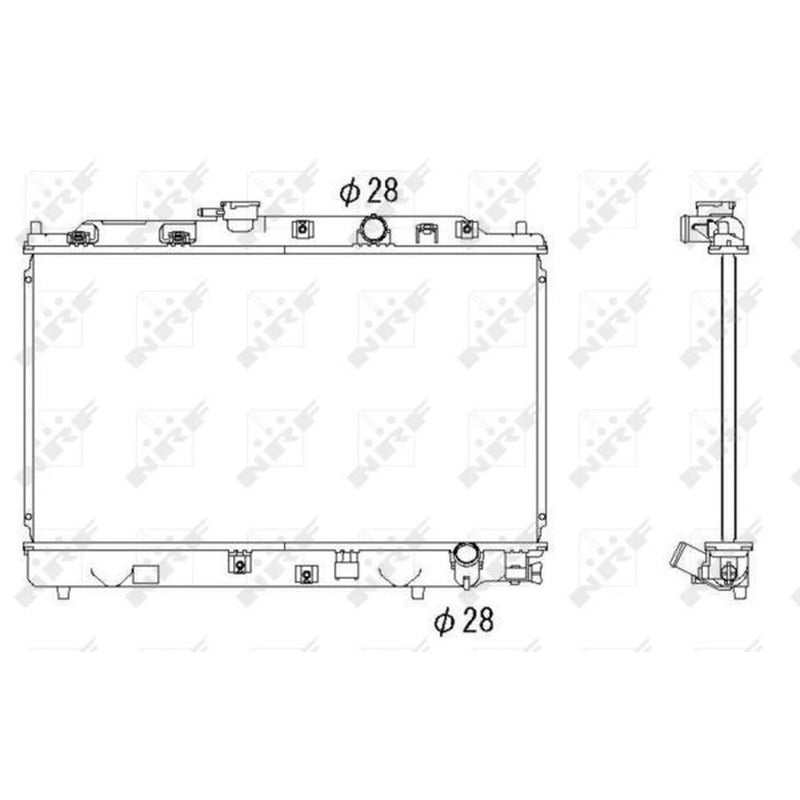 NRF Engine Radiator 53286