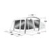 Outwell Jonesville 290SA Flex Drive-Away Awning Campervan 175 - 200 cm - Outwell - Van Life Living