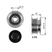 Gates Alternator Overrunning Freewheel Clutch OAP7067