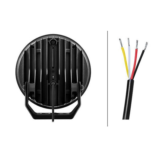 Hella Spotlight Vf Blade Aux. Black 9 Round W/A Po R 25 frontal sided 1FJ 357 1FJ 357 199-061