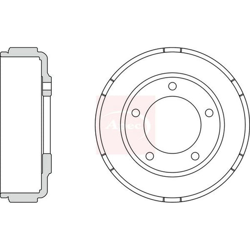 Apec Brake Drum Assembly Rear DRM9919