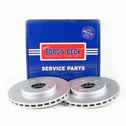 Borg & Beck 2 x Vented Front Brake Discs BBD4486-x2