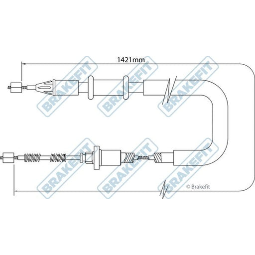 Apec Handbrake Cable Right Rear BBC3370
