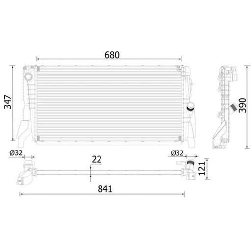 Mahle Engine Radiator CR 2318 000P
