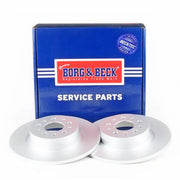 Borg & Beck 2 x Solid Rear Brake Discs BBD4359-x2