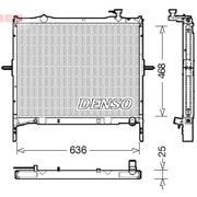 Denso Engine Radiator DRM43001