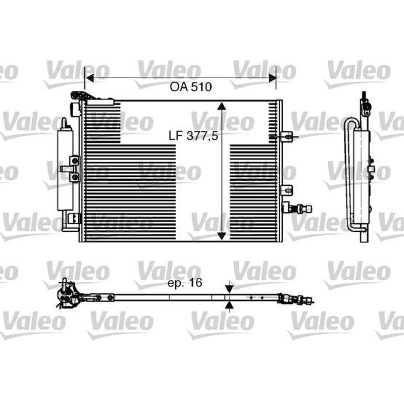 Valeo Air Conditioning Condenser 818165