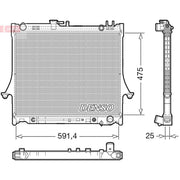 Denso Engine Radiator fits Isuzu Rodeo I 2002-2012 3.0