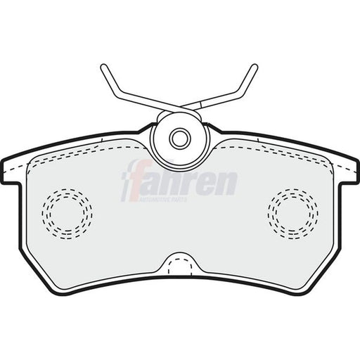Fahren Rear Brake Pad Set fits Ford Fiesta V 2005-2008