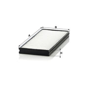 MANN-FILTER Cabin Air Filter (Pollen Filter) behind the glove CU 26 000-2