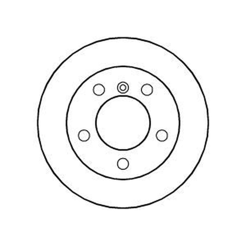 Abtex 2 x Solid Rear Brake Discs BD684S-x2