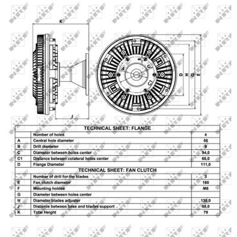 NRF Radiator Fan Clutch 49063