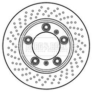Borg & Beck 2 x Front / Brake Discs BBD6001S