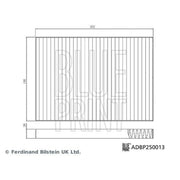Blue Print Cabin Air Filter (Pollen Filter) ADBP250013