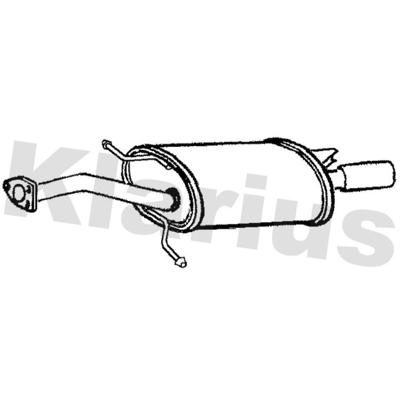 Klarius Box With Tail Pipe Rear VO377B