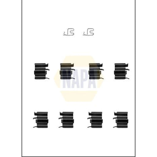 NAPA Brake Pad Accessory Fitting Kit Front NFK1379