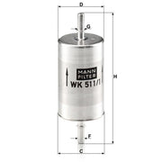 MANN-FILTER Fuel Filter Element WK 511/1