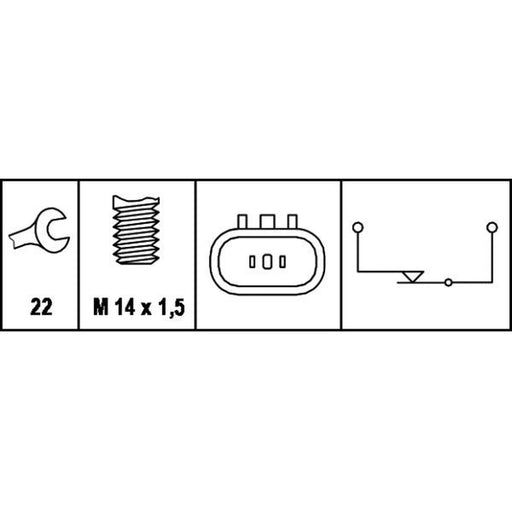 Hella Reverse Light Switch Connectors 6ZF 008 621-041