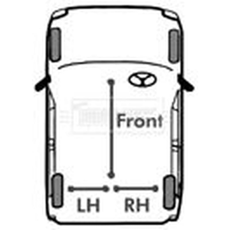 Borg & Beck Handbrake Cable Right Rear BKB2281