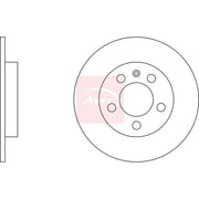 Apec 2 x Solid Rear Brake Discs DSK2239-x2