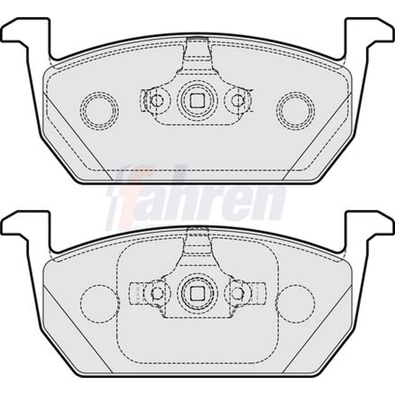 Fahren Front Brake Pad Set fits Audi A1 2018 on