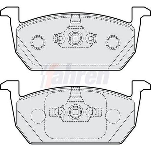 Fahren Front Brake Pad Set fits Audi A1 2018 on