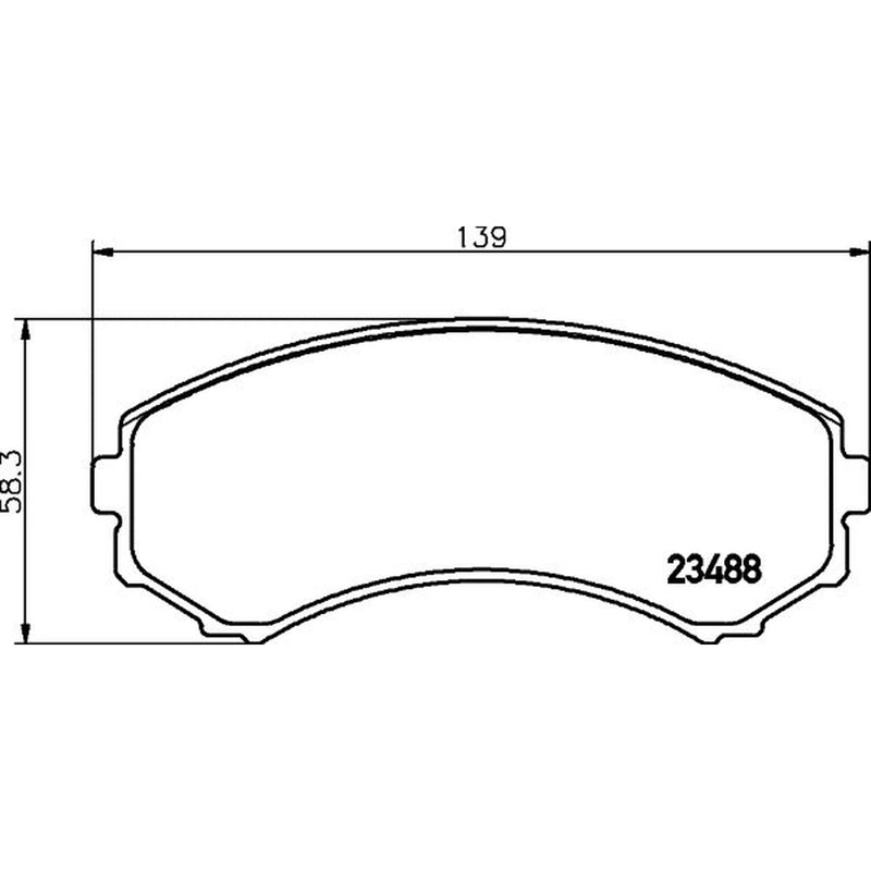 Mintex Front Brake Pad Set MDB1845