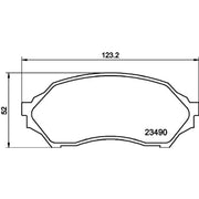 Mintex Front Brake Pad Set MDB1946