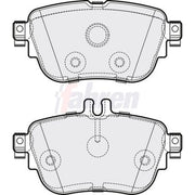 Fahren Rear Brake Pad Set FBP3790