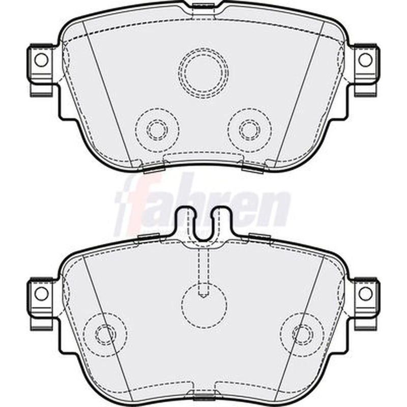 Fahren Rear Brake Pad Set fits Mercedes-Benz Cls 2018 on 257.314