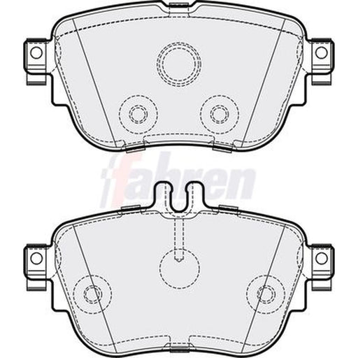 Fahren Rear Brake Pad Set fits Mercedes-Benz Cls 2018 on 257.314
