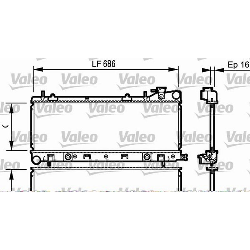 Valeo Engine Radiator 734577