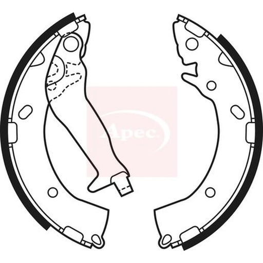Apec Brake Shoe Set Axle Kit SHU679