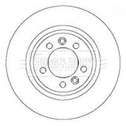 Borg & Beck 2 x Solid Rear Brake Discs BBD4444-x2