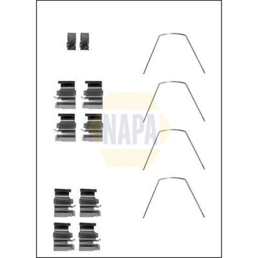 NAPA Brake Pad Accessory Fitting Kit Front NFK1023