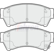 Fahren Front Brake Vented Discs & Pads fits Mazda 6 2007-2013 1.8 2.0 2.2 2.5