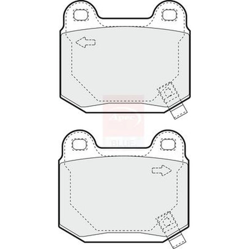 Apec Rear Brake Pad Set PD3389