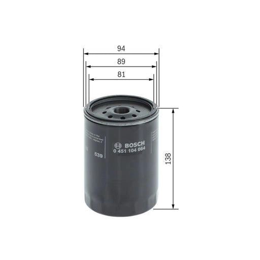 Bosch Engine Oil Filter 0 451 104 064