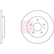 Apec 2 x Solid Rear Brake Discs DSK3451-x2