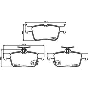 Mintex Rear Brake Pad Set MDB4107